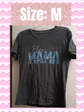 Bluey Mama Graphic T-Shirt - Charcoal Gray